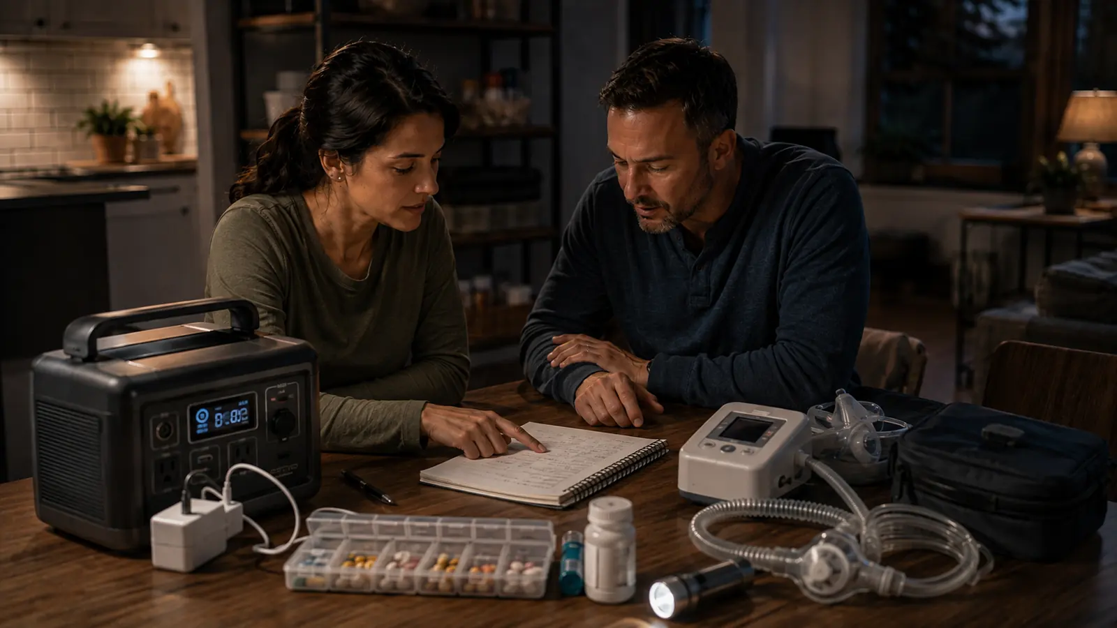 Household comparing backup power capacity options